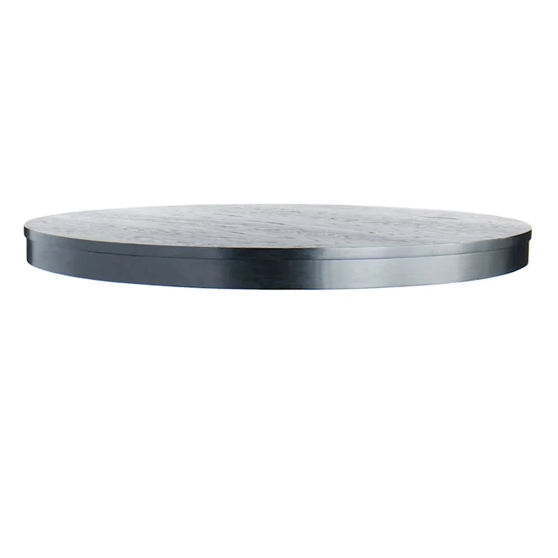 Providence Evening Mist Round Black Wooden Table Top & Base, Pedestal Sold Separately 5 Providence Evening Mist Round Black Wooden Table Top & Base, Pedestal Sold Separately - Image 3
