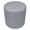 Providence Greta Greek Key Ottoman, Grey -Furniture Series Sale providence greta greek key ottoman grey