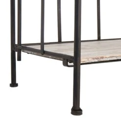 Providence Metal Baker Rack With Folding Wood-Top Shelves, 63" -Furniture Series Sale providence metal baker rack with folding wood top shelves 63 4