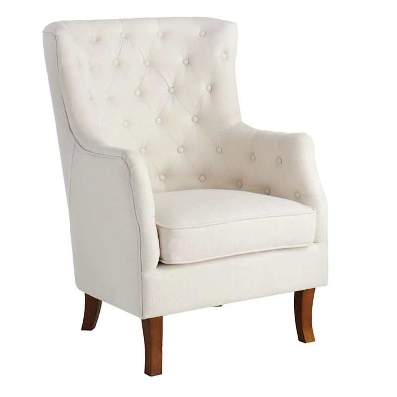 Providence Norfolk White Tufted Accent Chair 3 Providence Norfolk White Tufted Accent Chair
