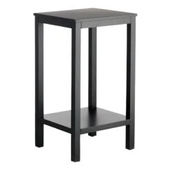 Providence Pratt Black Square Accent Table, 25"