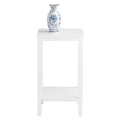 Providence Pratt White Square Accent Table, 25" -Furniture Series Sale providence pratt white square accent table 25 4
