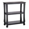 Providence Theodore Black 3-Tier Thick Leg Bookshelf, 29" -Furniture Series Sale providence theodore black 3 tier thick leg bookshelf 29