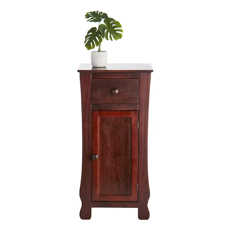 Providence Theodore Dark Brown 1-Drawer Cabinet End Table, 29" 5 Providence Theodore Dark Brown 1-Drawer Cabinet End Table, 29" - Image 3