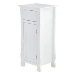 Providence Theodore White 1-Drawer Cabinet End Table, 29" -Furniture Series Sale providence theodore white 1 drawer cabinet end table 29 2