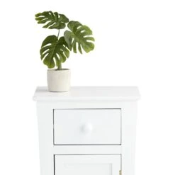 Providence Theodore White 1-Drawer Cabinet End Table, 29" -Furniture Series Sale providence theodore white 1 drawer cabinet end table 29 3