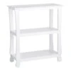 Providence Theodore White 3-Tier Thick Leg Bookshelf, 29" -Furniture Series Sale providence theodore white 3 tier thick leg bookshelf 29