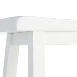 Providence White Saddle Backless Counter Stool, 24" -Furniture Series Sale providence white saddle backless counter stool 24 3