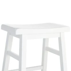Providence White Saddle Backless Counter Stool, 24" -Furniture Series Sale providence white saddle backless counter stool 24 4