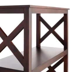 Providence Xavier 3-Tier Brown Bookshelf, 29" -Furniture Series Sale providence xavier 3 tier brown bookshelf 29 4