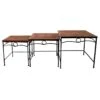 Rectangle Wood Top With Metal Leg Table, Medium
