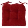 Reese Chenille Red Chair Pad -Furniture Series Sale reese chenille red chair pad