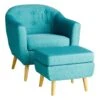 Rockwell Accent Chair & Ottoman Set, Teal -Furniture Series Sale rockwell accent chair ottoman set teal
