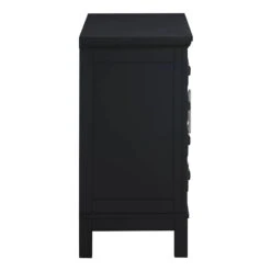 Sadie 2-Drawer Geometric Cabinet, Black -Furniture Series Sale sadie 2 drawer geometric cabinet black 2