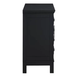 Sadie 2-Drawer Geometric Cabinet, Black -Furniture Series Sale sadie 2 drawer geometric cabinet black 3