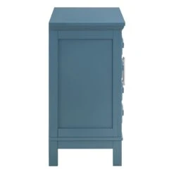 Sadie 2-Drawer Geometric Cabinet, Turquoise -Furniture Series Sale sadie 2 drawer geometric cabinet turquoise 3