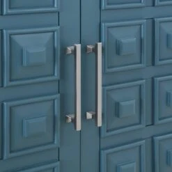 Sadie 2-Drawer Geometric Cabinet, Turquoise -Furniture Series Sale sadie 2 drawer geometric cabinet turquoise 4