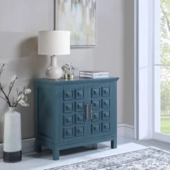 Sadie 2-Drawer Geometric Cabinet, Turquoise -Furniture Series Sale sadie 2 drawer geometric cabinet turquoise 6