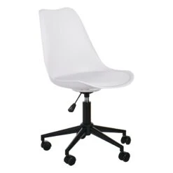 Sally Adjustable Office Chair, White
