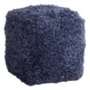 Sammy Shag Pouf, Navy -Furniture Series Sale sammy shag pouf navy