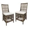 Set Of 2 Honeybloom Cade Brown Rattan Box Chair -Furniture Series Sale set of 2 honeybloom cade brown rattan box chair