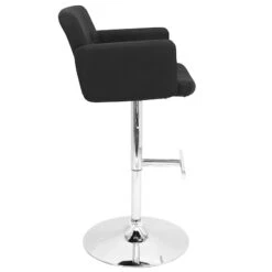 Stout Black Faux Leather Adjustable Barstool -Furniture Series Sale stout black faux leather adjustable barstool 2