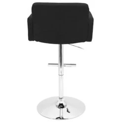 Stout Black Faux Leather Adjustable Barstool -Furniture Series Sale stout black faux leather adjustable barstool 5