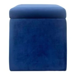 Stuart Square Storage Ottoman, Navy Blue 9 Stuart Square Storage Ottoman, Navy Blue -Furniture Series Sale stuart square storage ottoman navy blue 2