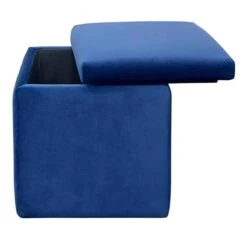 Stuart Square Storage Ottoman, Navy Blue 10 Stuart Square Storage Ottoman, Navy Blue -Furniture Series Sale stuart square storage ottoman navy blue 3