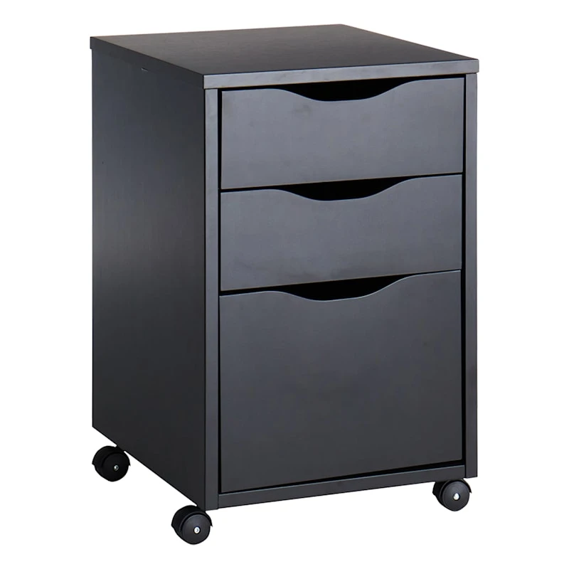 Theo Black Rolling Office Cabinet 3 Theo Black Rolling Office Cabinet