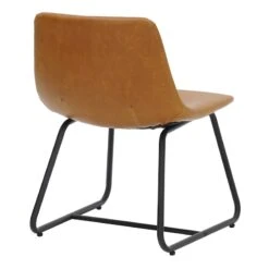 Tiny Dreamers Drake Kids Faux Leather Chair, Cognac -Furniture Series Sale tiny dreamers drake kids faux leather chair cognac 3