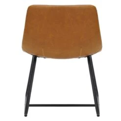 Tiny Dreamers Drake Kids Faux Leather Chair, Cognac -Furniture Series Sale tiny dreamers drake kids faux leather chair cognac 4