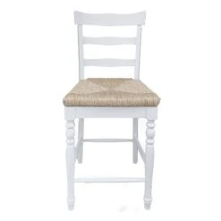 Tobi Natural Woven Seat Counter Stool