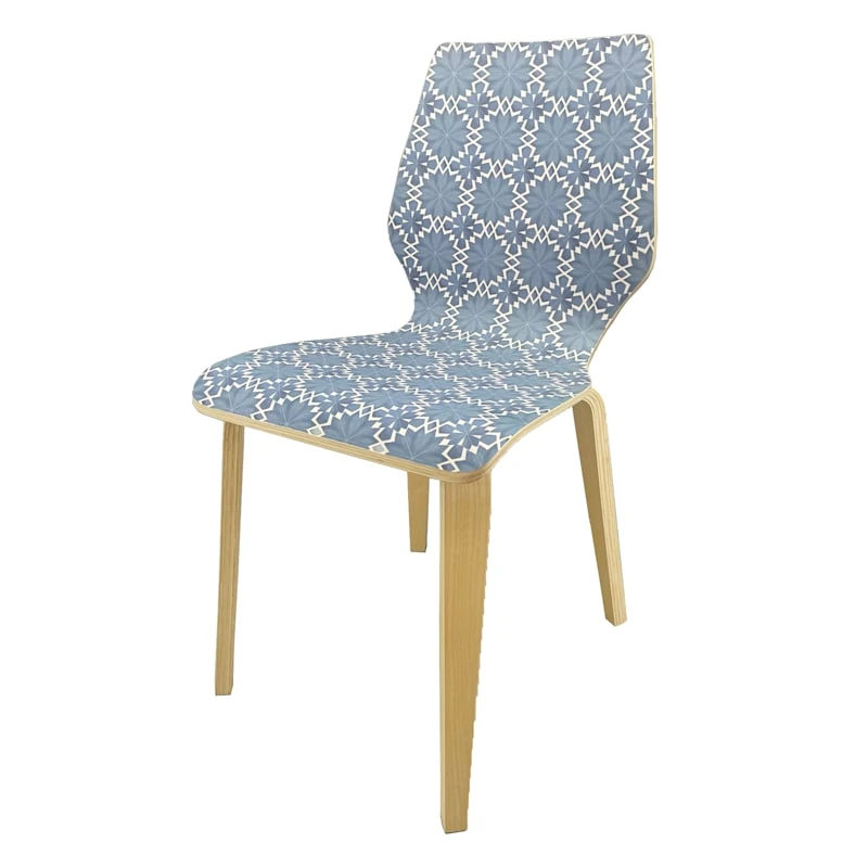 Tracey Boyd Bentwood Dining Chair, Blue 3 Tracey Boyd Bentwood Dining Chair, Blue
