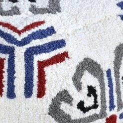 Tracey Boyd Tile Tufted Pouf, Blue -Furniture Series Sale tracey boyd tile tufted pouf blue 2