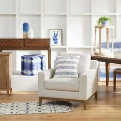 Ty Pennington Knox Upholstered Wooden Accent Chair -Furniture Series Sale ty pennington knox upholstered wooden accent chair 4