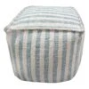 Ty Pennington Lex Blue Striped Square Pouf, 16" -Furniture Series Sale ty pennington lex blue striped square pouf 16