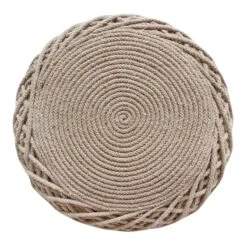 Ty Pennington Reid Twisted Ottoman, Wool Brown -Furniture Series Sale ty pennington reid twisted ottoman wool brown 2