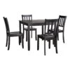 Uptown 5-Piece Dining Set, Black 1 Uptown 5-Piece Dining Set, Black -Furniture Series Sale uptown 5 piece dining set black