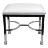 Vanity Bench Chanel Chrome White 2 Vanity Bench Chanel Chrome White -Furniture Series Sale vanity bench chanel chrome white