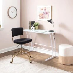 Viola Desk, White -Furniture Series Sale viola desk white 7