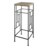 Wood Top Plant Stand With Metal Frame, Large -Furniture Series Sale wood top plant stand with metal frame large