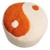 Yin Yang Sherpa Pouf, Cream -Furniture Series Sale yin yang sherpa pouf cream