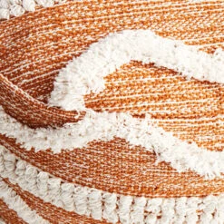 Furniture Series Sale -Furniture Series Sale ziggy tufted pouf burnt orange 1