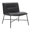 Zoey Faux Leather Accent Chair, Black 2 Zoey Faux Leather Accent Chair, Black -Furniture Series Sale zoey faux leather accent chair black